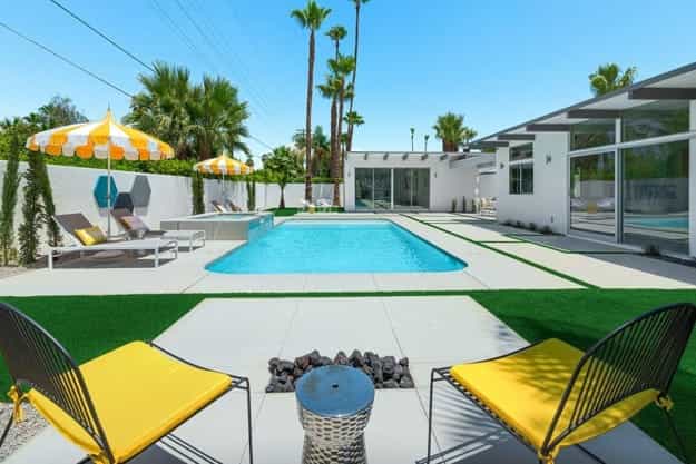 geometric landscape designs mid century modern homes