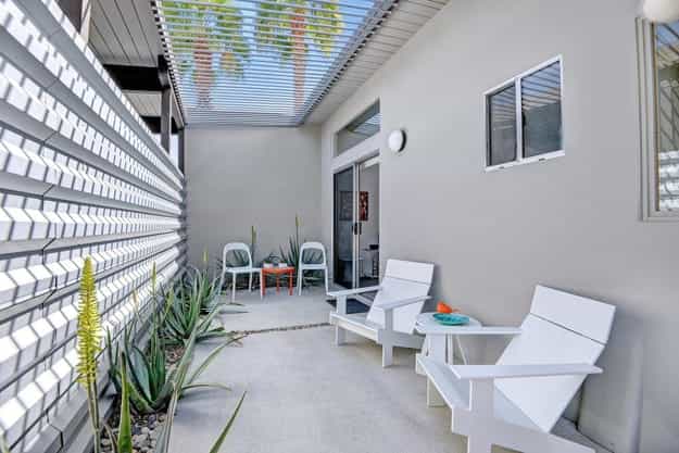 geometric landscape designs mid century modern homes