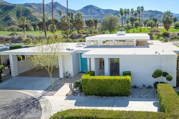 geometric landscape designs mid century modern homes