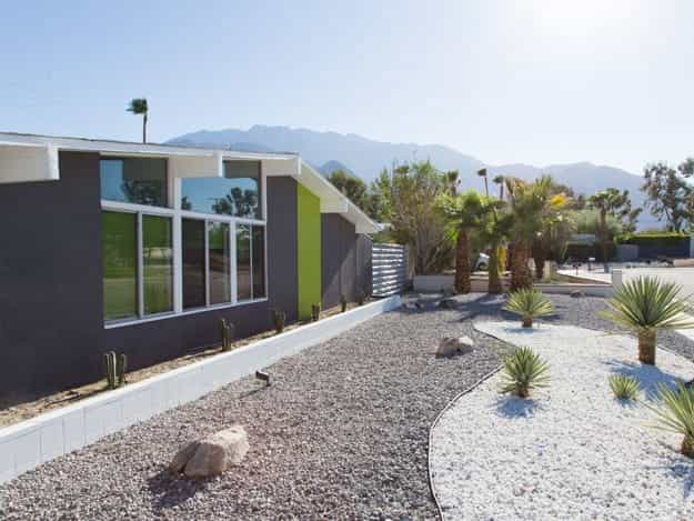 geometric landscape designs mid century modern homes