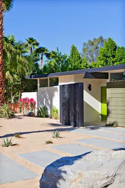 geometric landscape designs mid century modern homes