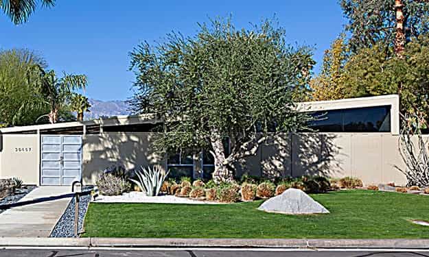 geometric landscape designs mid century modern homes