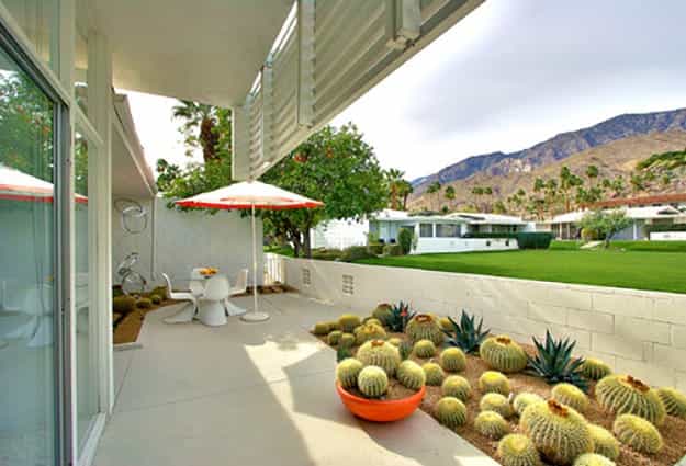 geometric landscape designs mid century modern homes