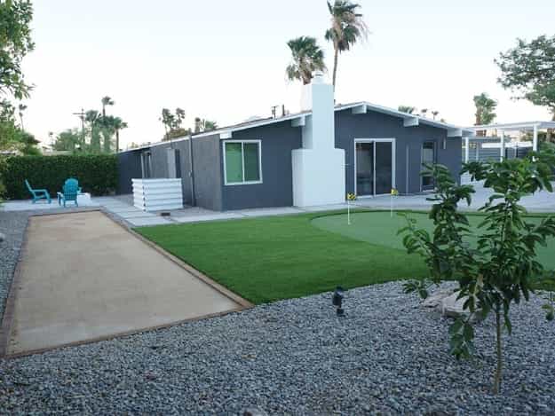 geometric landscape designs mid century modern homes