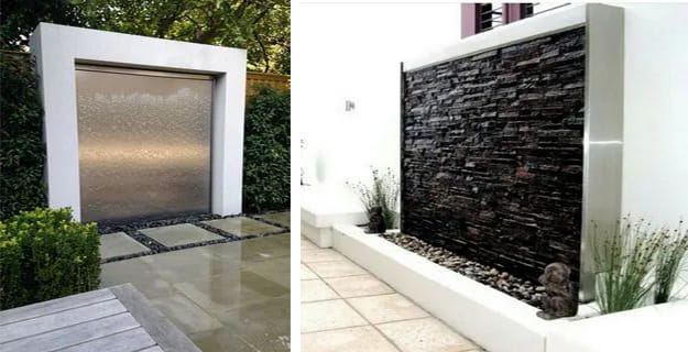 modern water features home decorating yard landscaping