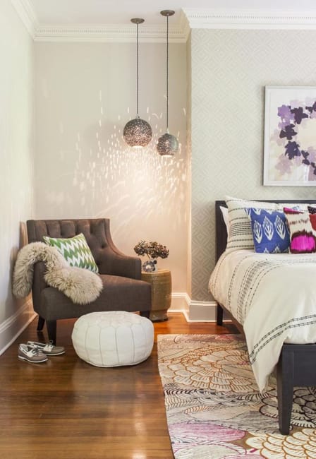 bedroom corner decorating idea