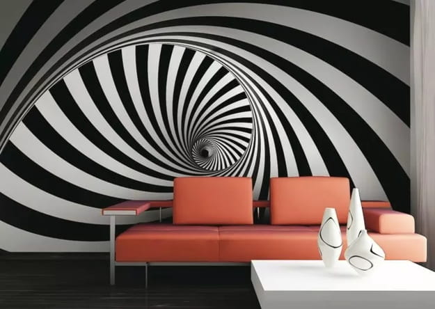 black and white swirl