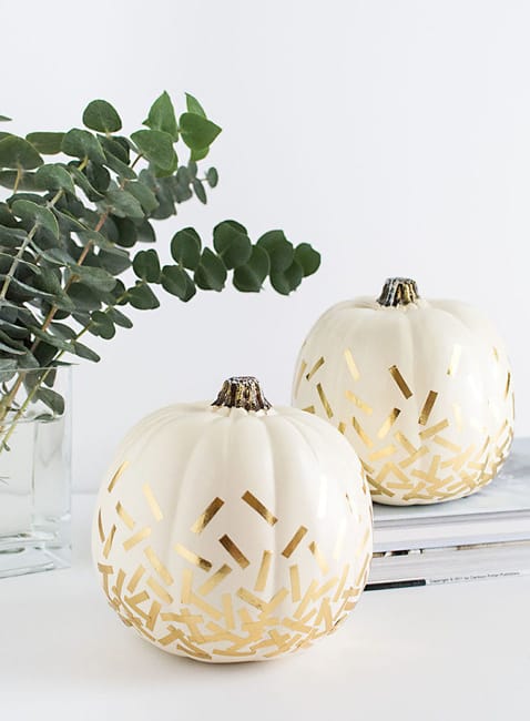 handmade shiny accents fall decorating ideas
