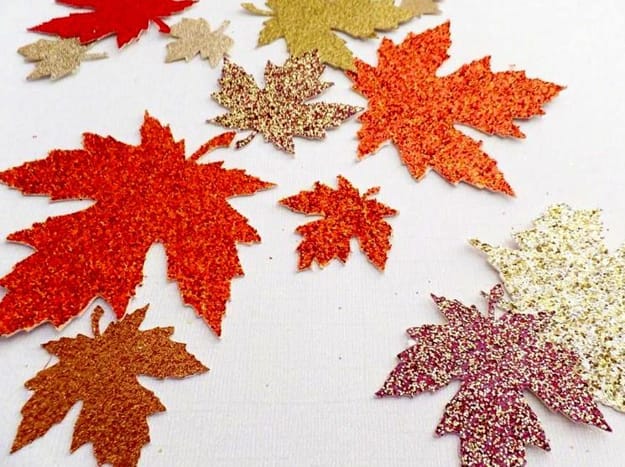 handmade shiny accents fall decorating ideas