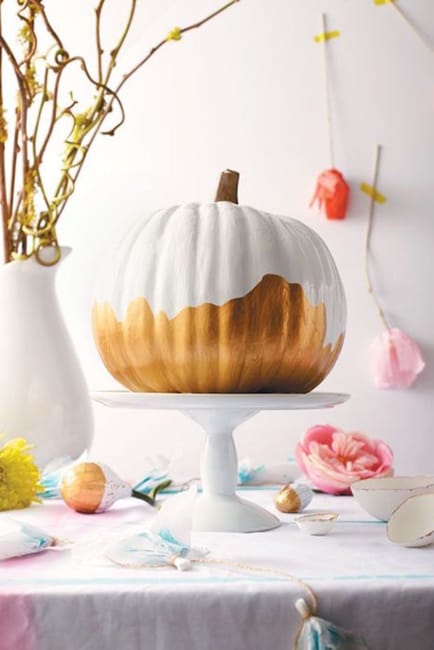 handmade shiny accents fall decorating ideas