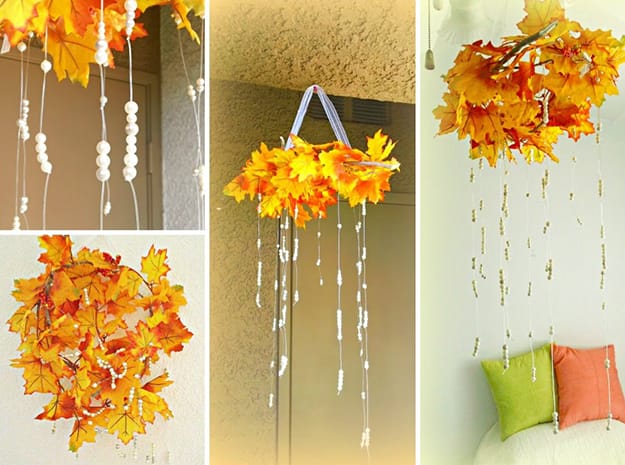 fall leaves beads wreaths