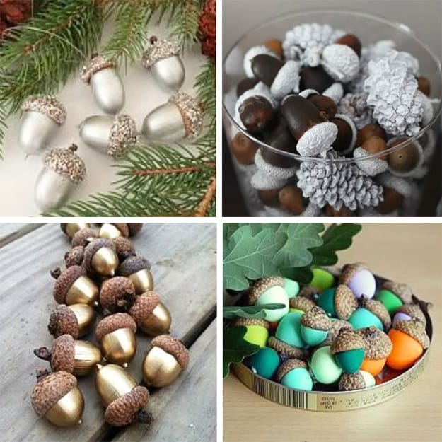 painting acorns
