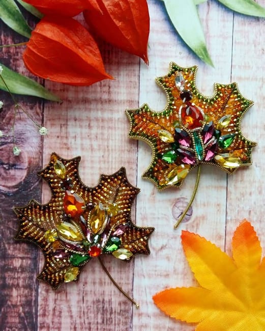 handmade shiny accents fall decorating ideas