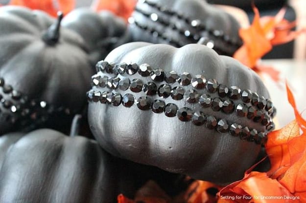 handmade shiny accents fall decorating ideas