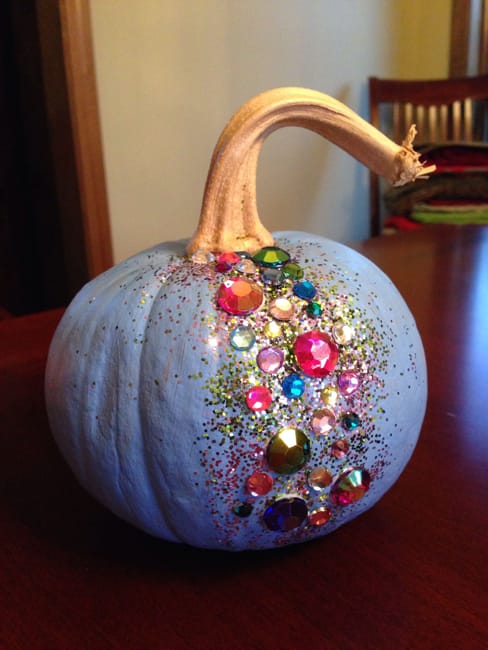 handmade shiny accents fall decorating ideas