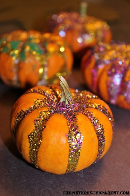 handmade shiny accents fall decorating ideas