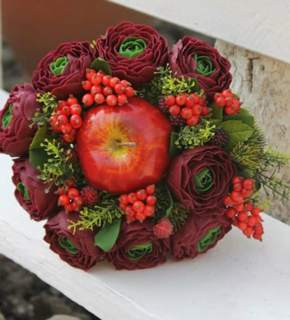 apples table decorations fall centerpieces