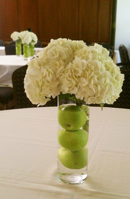 apples table decorations fall centerpieces