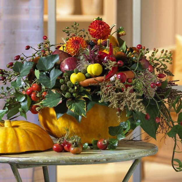 apples table decorations fall centerpieces