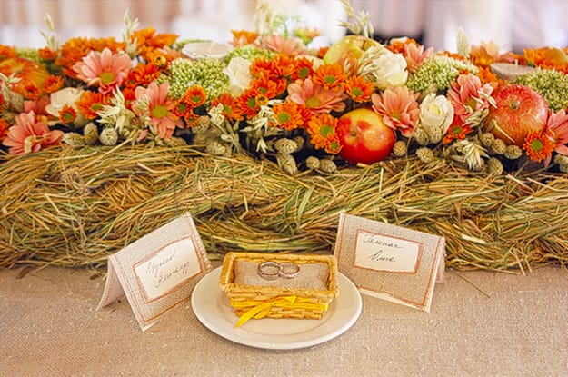 apples table decorations fall centerpieces