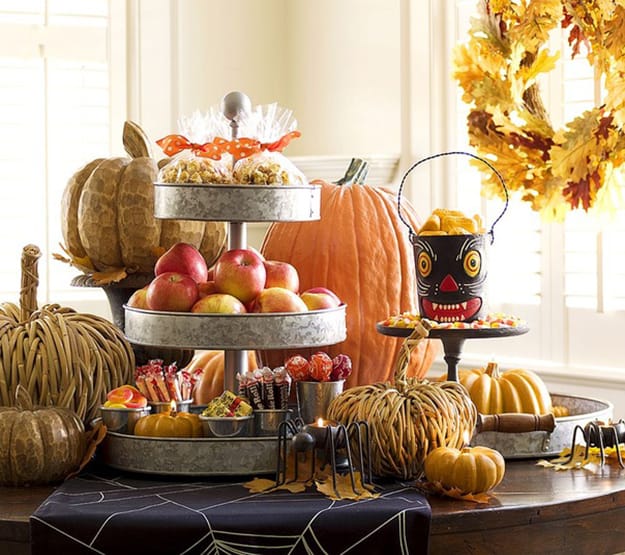 apples table decorations fall centerpieces