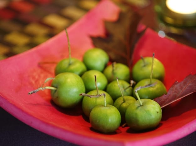 apples table decorations fall centerpieces