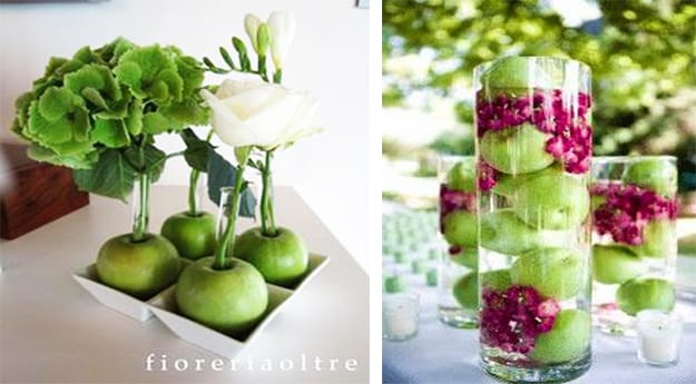 apples table decorations fall centerpieces