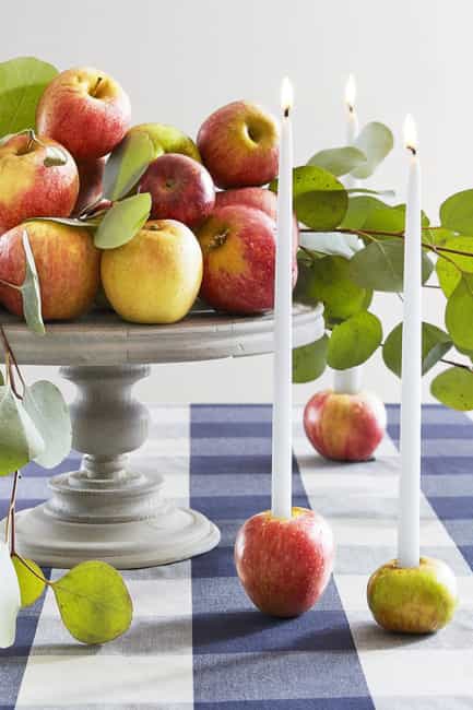 apples table decorations fall centerpieces