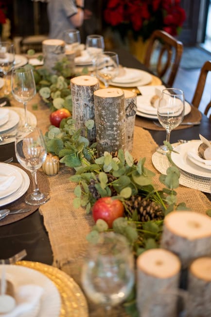 apples table decorations fall centerpieces