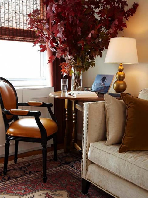 modern fall colors room decorating 