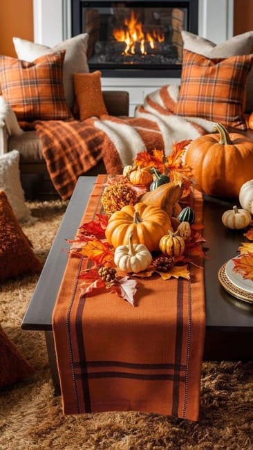 modern fall colors room decorating 
