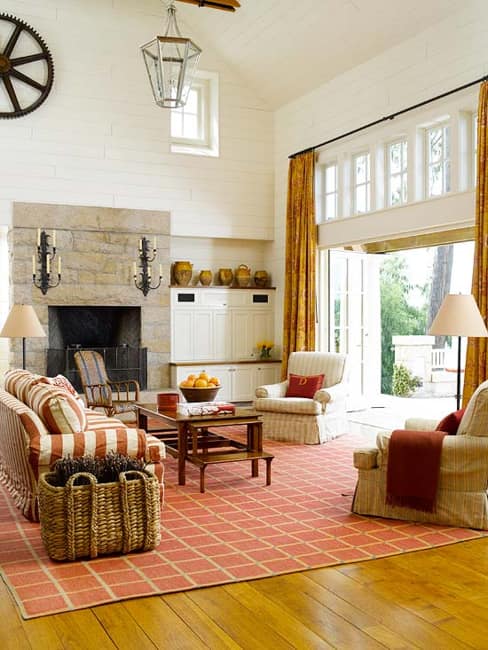 modern fall colors room decorating 