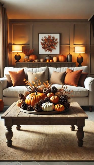 modern fall colors room decorating 