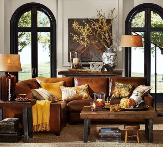 modern fall colors room decorating 