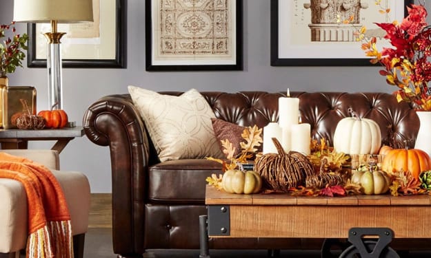 modern fall colors room decorating 