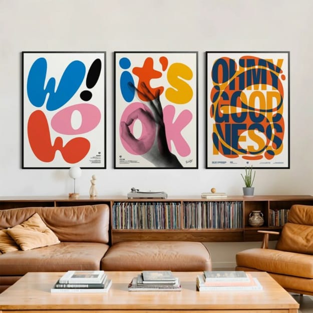 living room wall decorating