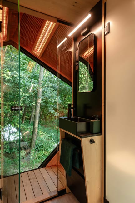 geometric architectural interior