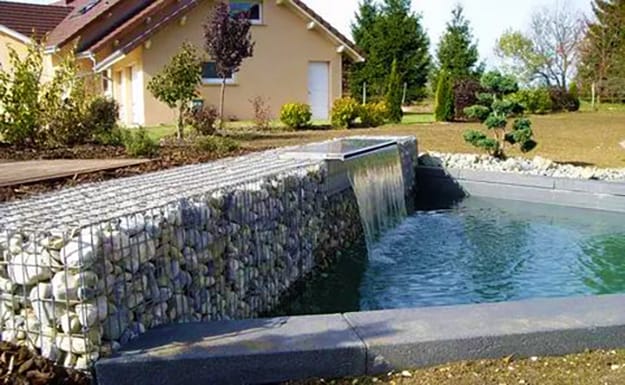 stone waterfall water features