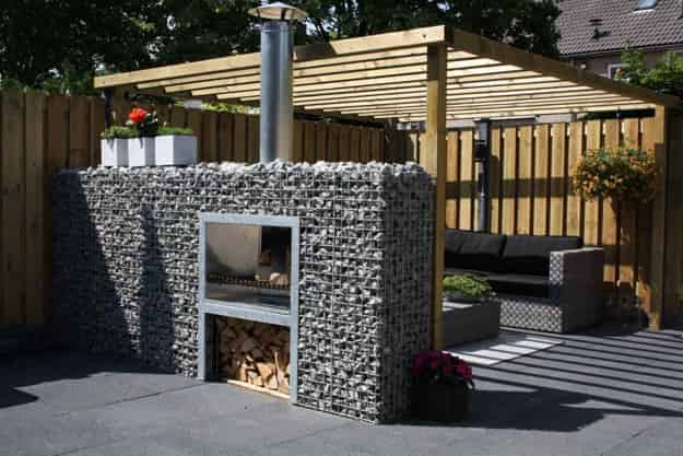 outdoor fireplace design