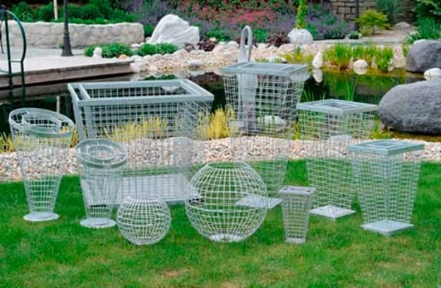 metal mesh baskets gabions