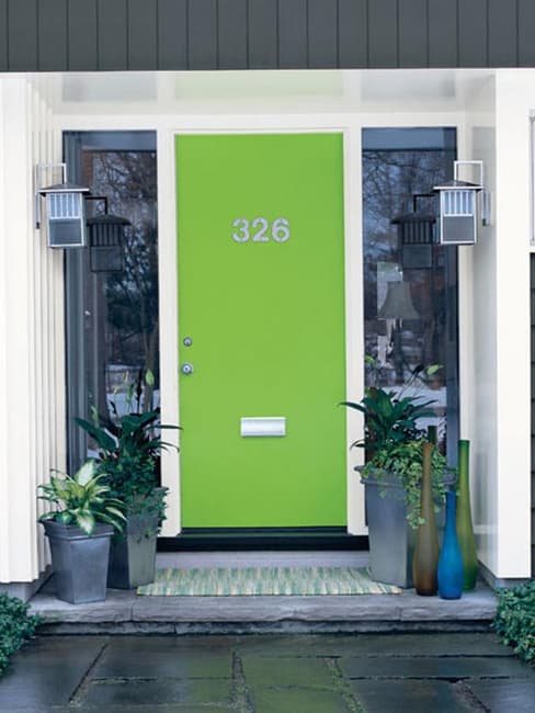 exterior door colors mid century modern style