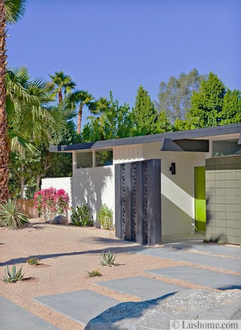 exterior door colors mid century modern style