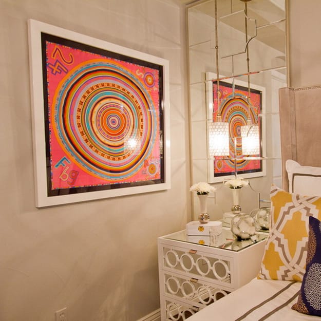 framed silk scarves