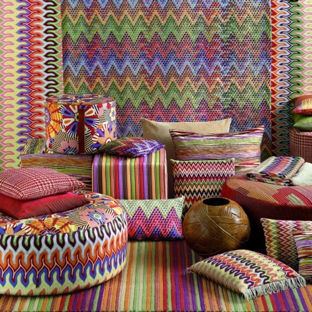 colorful home textiles