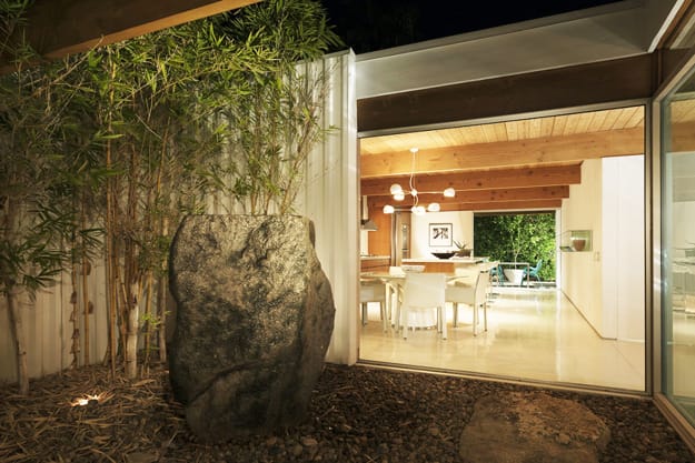mid century style modern interiors architectural features, colors
