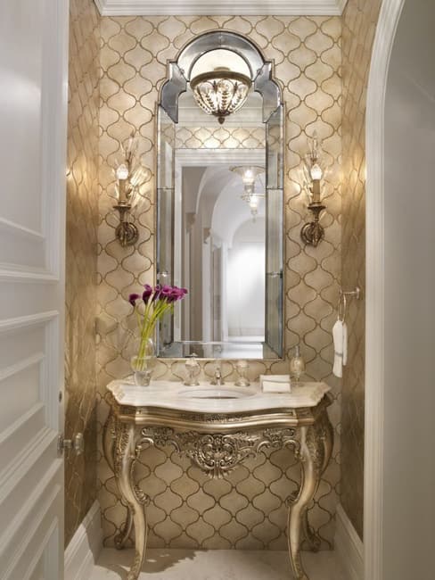 glamorous small bathroom design