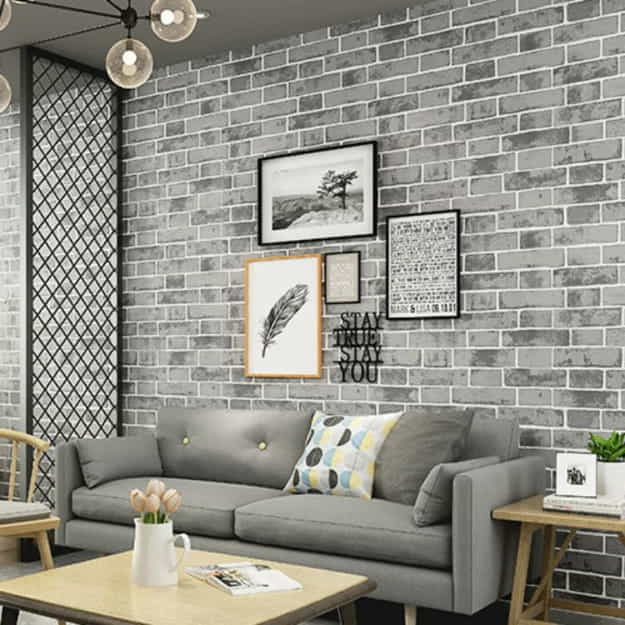 gray brick wallpaper