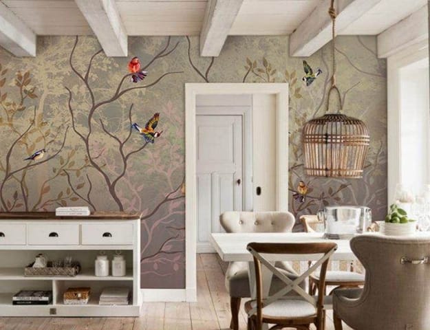 birds wallpaper designs room decorating ideas