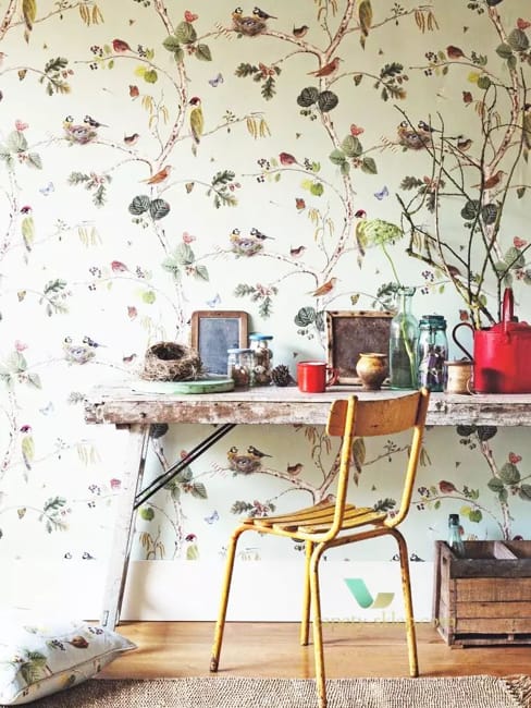 birds wallpaper designs room decorating ideas