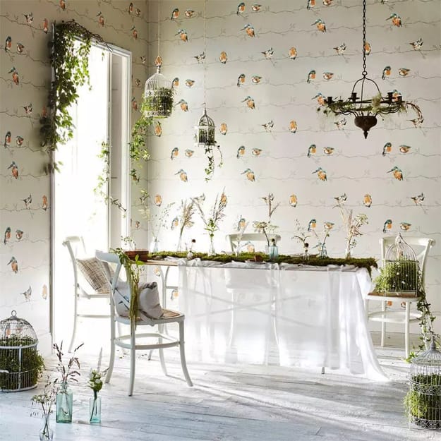 birds wallpaper designs room decorating ideas